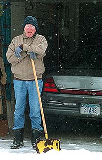 Chuck takes a break. Photo by Susan Pfannmuller