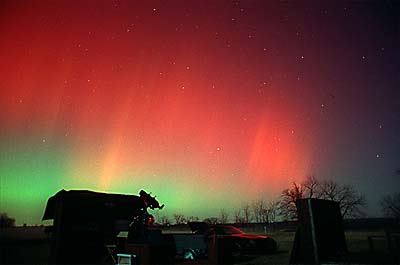 Scopeville Aurora with 28mm wide angle (C)Vic Winter/ICSTARS Astronomy