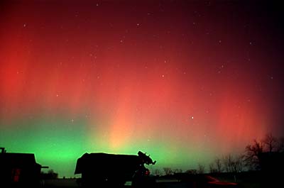 Scopeville Aurora with 28mm wide angle (C)Vic Winter/ICSTARS Astronomy