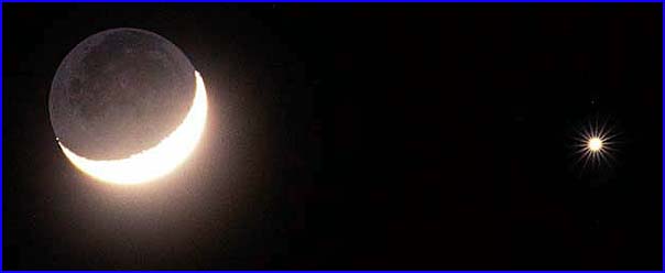 Moon and
Venus