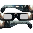ALIENS ARE AMONG US style FUNNER Eclipse Solar Glasses (5 pack)
