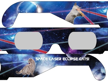 LASER CATS (Blueyier) style FUNNER Eclipse Solar Glasses