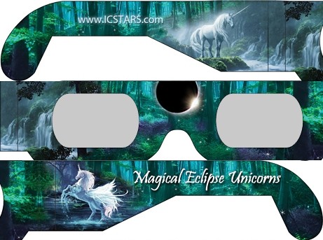 MAGICAL ECLIPSE UNICORNS style FUNNER Eclipse Solar Glasses
