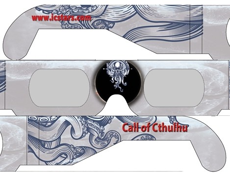 CALL OF CTHULHU style FUNNER Eclipse Solar Glasses (5 pack)