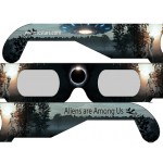 ALIENS ARE AMONG US style FUNNER Eclipse Solar Glasses